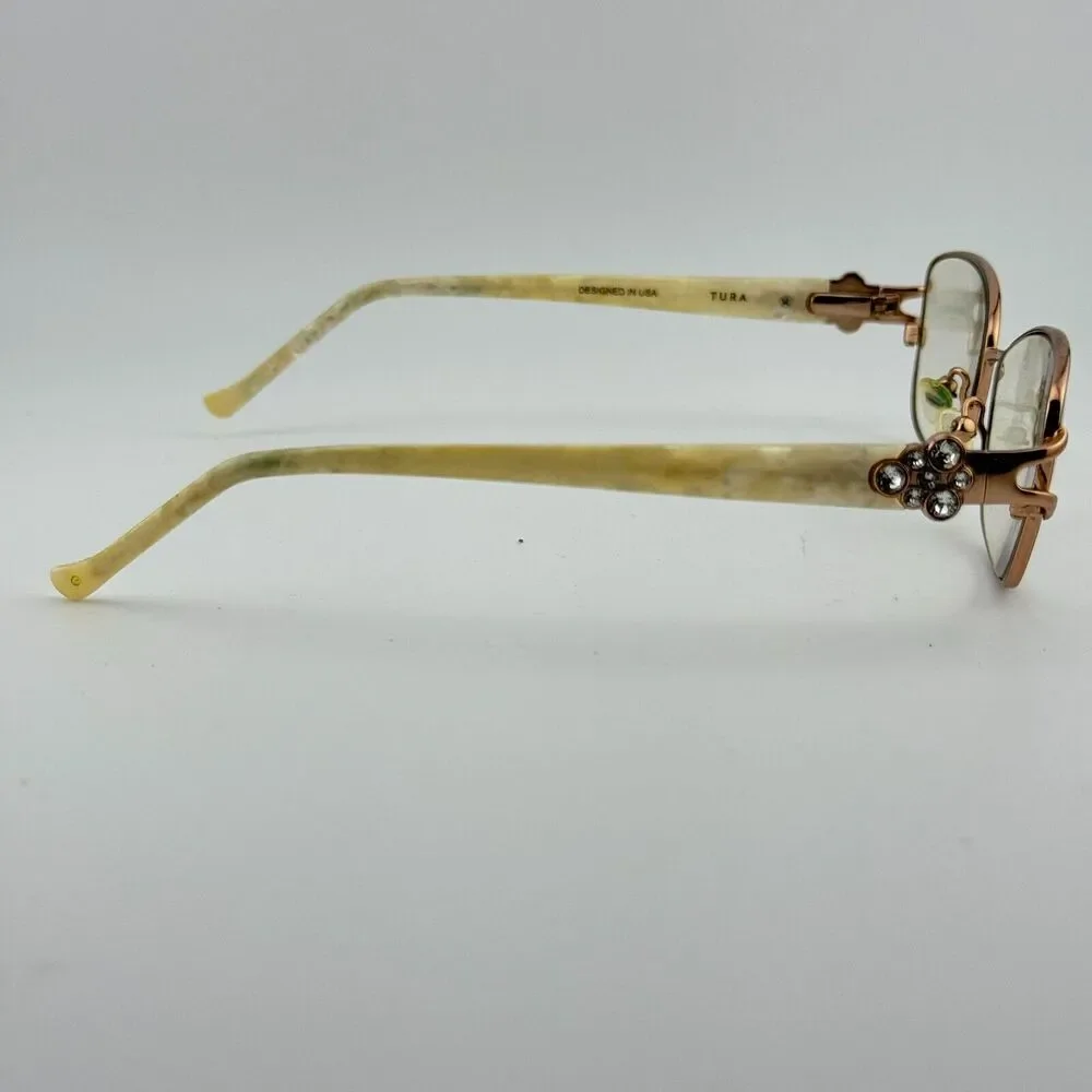 Tura Mod. 523 Gold SLG‎ Metal Fancy Eyeglasses Frames 52-16-135 H13228